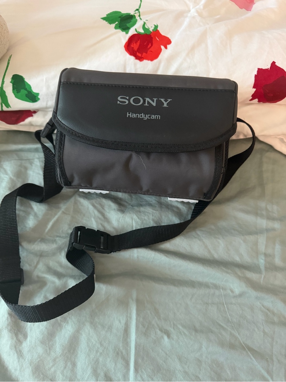 Sony Black and Gray Handycamera Messenger Bag